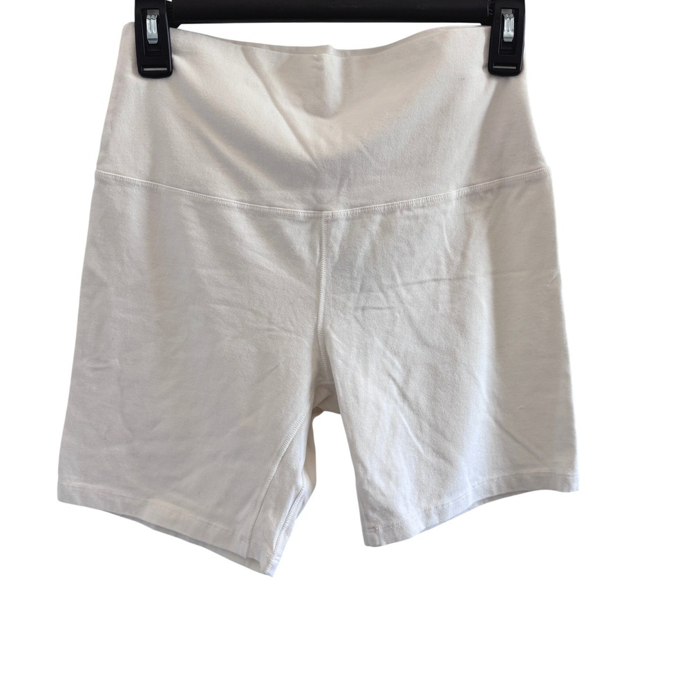 Daydreamer Biker Shorts High Waisted Women Size M Stretch Cream
